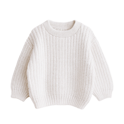 Strick Pullover Weiß