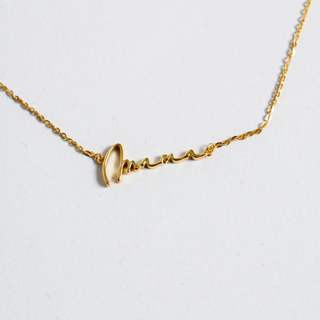 Mama Collection - "Classy Me" MAMA Kette 18k vergoldet Mutter Geschenk