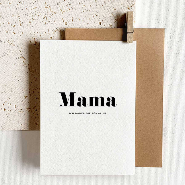 Grußkarte - Mama, ich danke dir