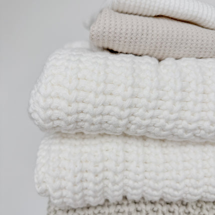 Strick Pullover Weiß