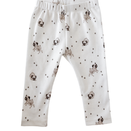 Leggings Ripp Strick Hündchen