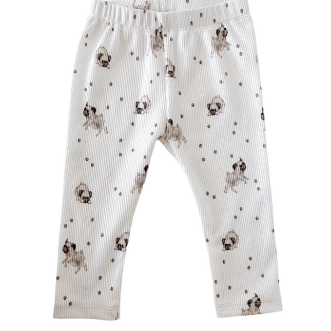 Leggings Ripp Strick Hündchen