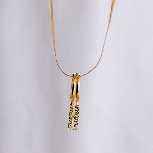 Mama Collection - MAMA Charms Hoops Ohrringe