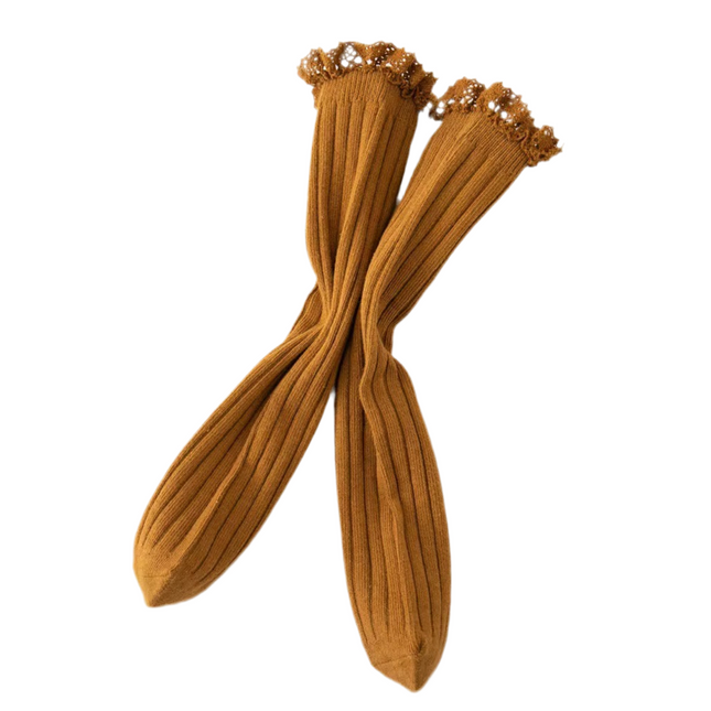 Socken mustard