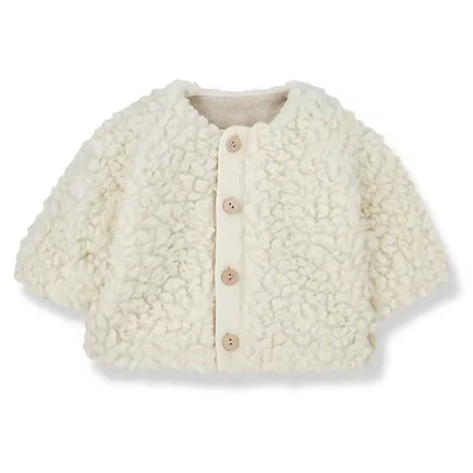 Lammfell Teddy Mantel