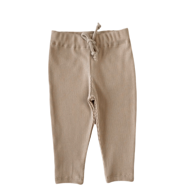Leggings für Kinder/ gerippt - hellbeige