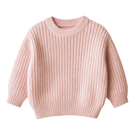 Strick Pullover rosa