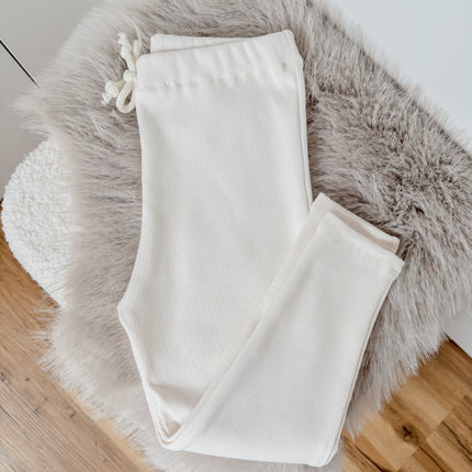 Leggings/Bio-Baumwolle - feinrip