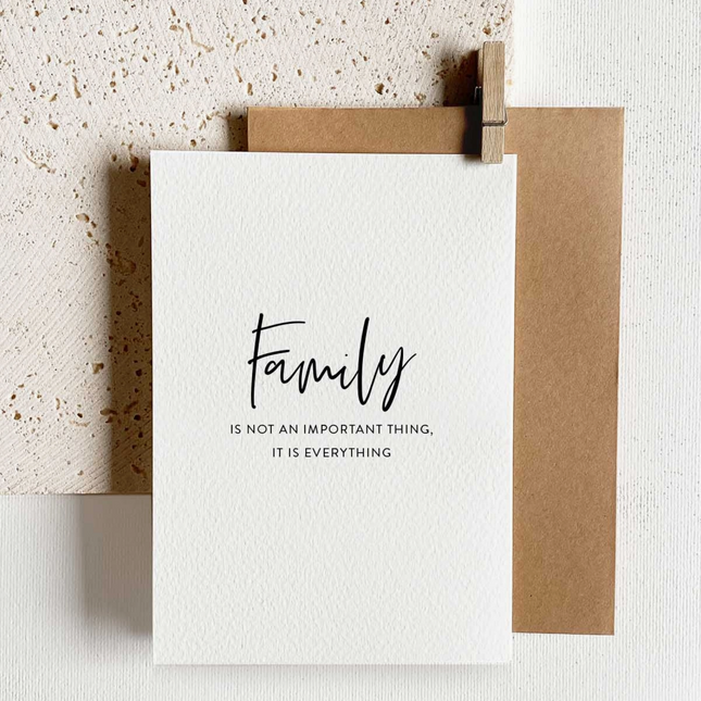 Design Grußkarte - Family