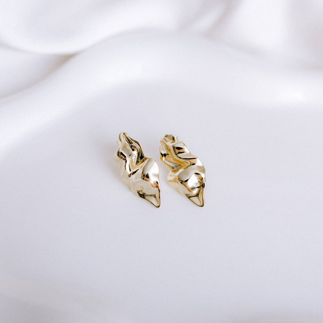 Mama Collection - Golden Wave Ohrringe Gold 14k vergoldet
